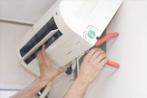we can install split system air cons